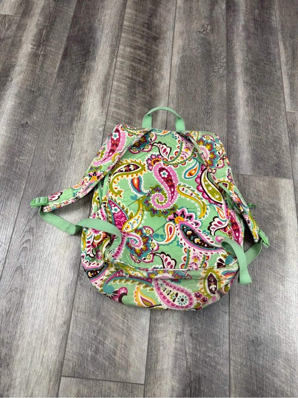 Vera Bradley Teal Paisley Bookbag‎